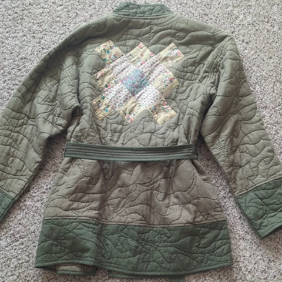 By Anthropologie Quilted Patchwork Jacket Small - Picture 7 of 7